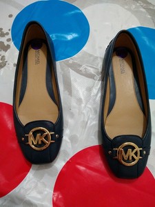 michael kors navy ballet flats