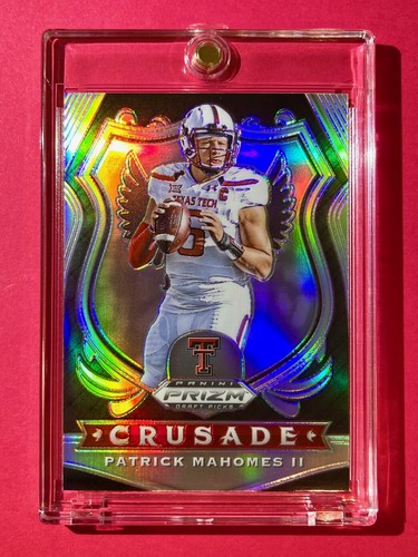 Patrick Mahomes MINT SILVER REFRACTOR HOT PANINI PRIZM DRAFT PICKS CRUSADE! - Picture 3 of 12