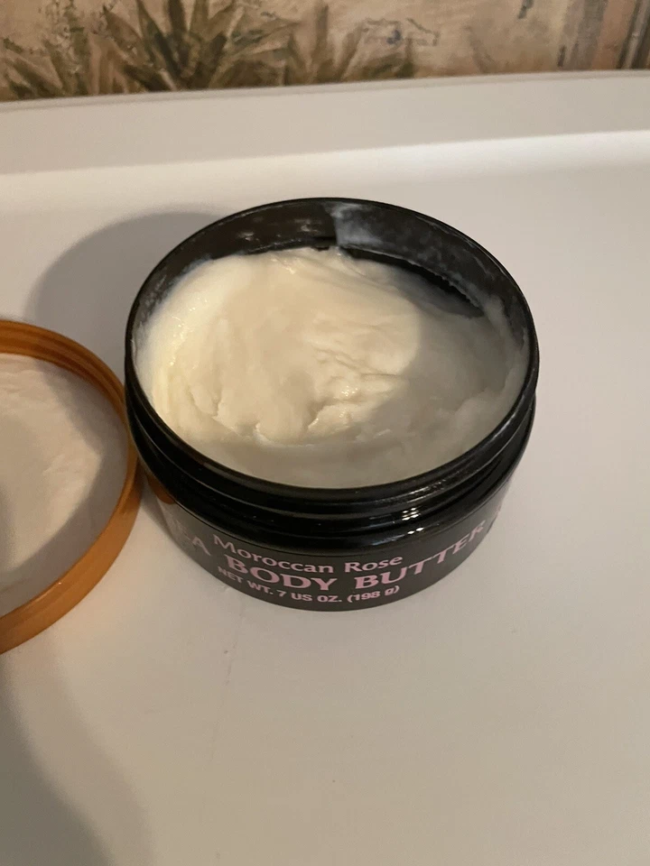 (1) Manteca corporal de karité hidratante intensa Tree Hut 24 horas rosa marroquí 7 oz sin sello Foto 3 de 4