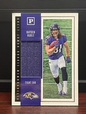 2018 Panini Football Quest Jumbo Rookie Memorabilia #QJ-HH Hayden Hurst 3454