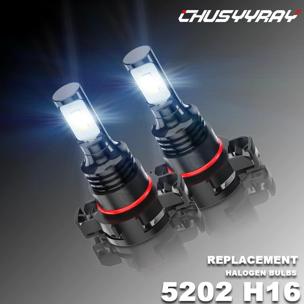 XFLHEHD LED Fog Light Bulbs - Fits 2007-2014 GMC Yukon, 5202 Bulb Combo