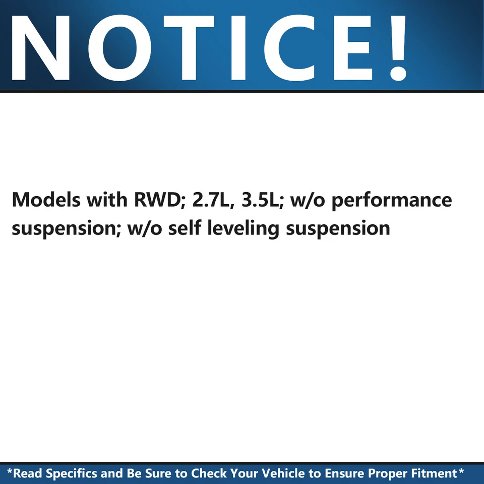Amortiguadores traseros puntales delanteros tracción trasera para Dodge Charger Magnum Chrysler 300 2006-2010 Foto 2 de 4