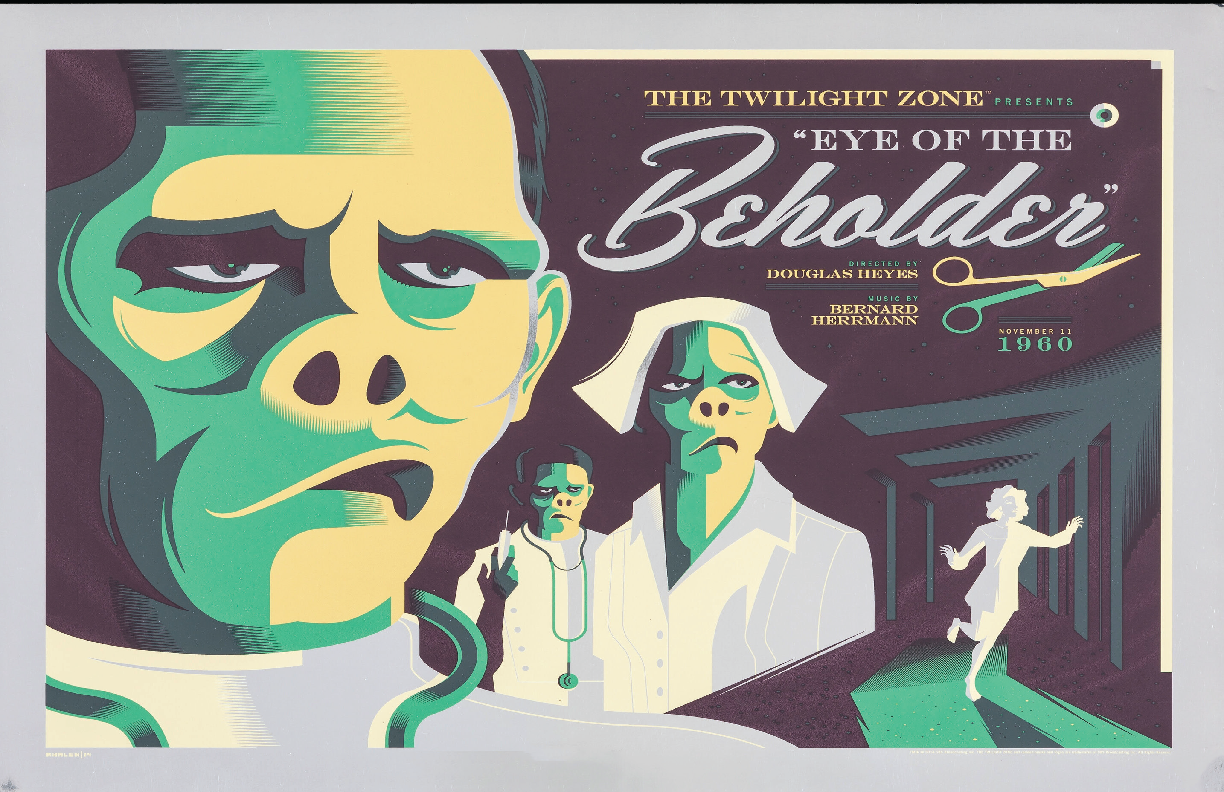 Twilight Zone Time Eye of the Beholder Tv Show Alternative Poster Print 11x17