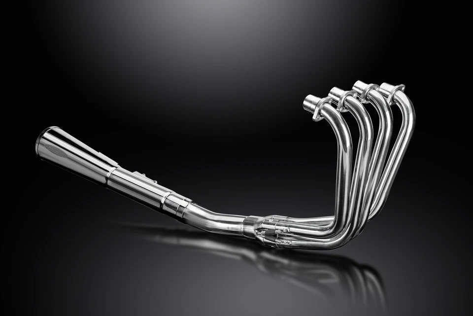 Silenciador megáfono clásico de acero inoxidable 4-1 escape completo Kawasaki ZR550 Zephyr 90-98 Foto 4 de 4