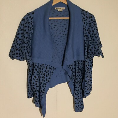 short sleeve waterfall cardigan