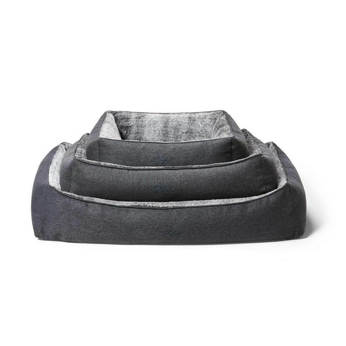 Snooza Snuggler Plush Dog Bed Non-Slip Base Chinchilla Large - Picture 4 of 4
