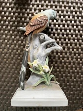 Scissor-Tailed Flycatcher Andrea by Sadek Porcelain Figurine Japan Mint