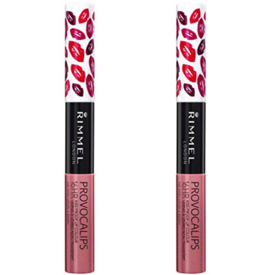 (2 Pack) New Rimmel Provocalips Lip Stain, Wish Upon A Berry, 0.14 Fluid Ounce