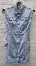 New Madewell Denim Cap Sleeve Shirt Dress Blue Size 10