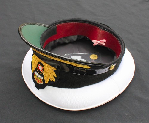ROYAL MARINE SHIP WHITE STAR LINE HATS TITANIC CAPTAIN SMITH HAT WHITE - Picture 3 of 4