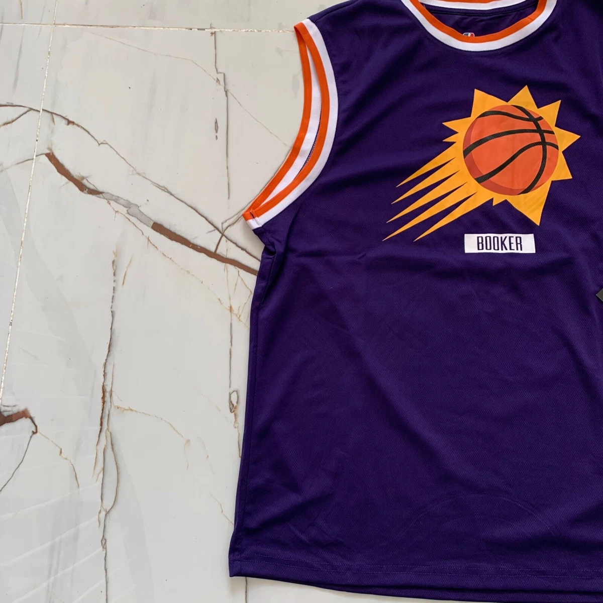 NBA Men's Phoenix Suns Devin Booker Purple Swingman Jersey Stitched  Size Large