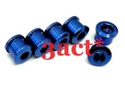 10 pcs Blue (5 Bolt & 5 Nut) Titanium/Ti Chainring Double, Triple Crankset