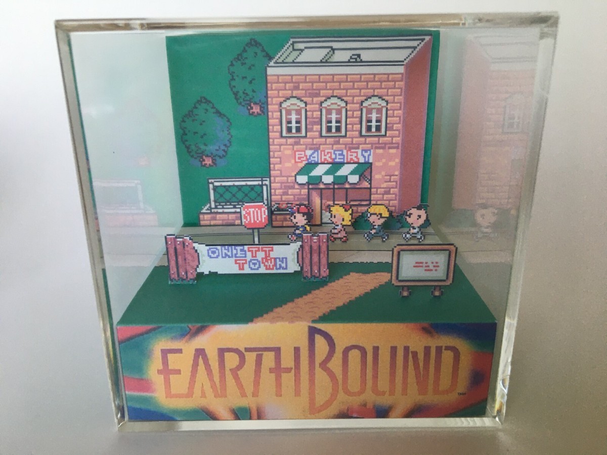 Earthbound Mother 2 Walk through Onett SNES Shadow Box Diorama 