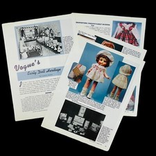 Vintage Vogue Dolls History Article 7 Pages with Photos