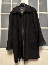 Alpaca / Lama - Loden Vintage Woman Ladies Coat Size 14