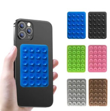 Set of 2 Silicone Suction Phone Holder Hands Free - Adhesive Mount Blue