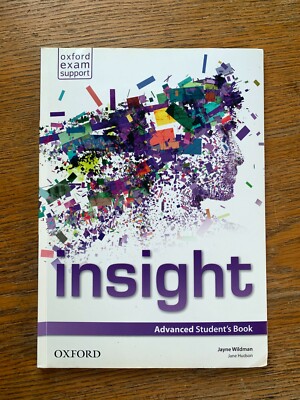 Insight Advanced Student's Book Oxford Paperback Textbook Jayne Wildman