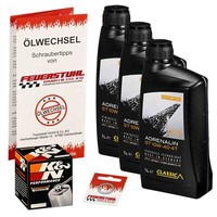 Honda VT 600 C Shadow (PC21) 88-00, Classic 10W40 ÖL + K&N Chrom ÖLfilter Set