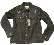 Nwt Disney X Cakeworthy Elvira Mistresses Of The Dark Embroidered Denim Jacket S