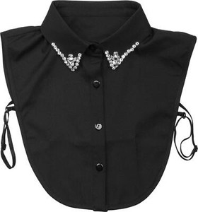 Colletto Finto da Donna Stampa a Righe Tinta Unita Staccabile//Maglie a Collo Alto Colletto a Balze di Base Copricollo