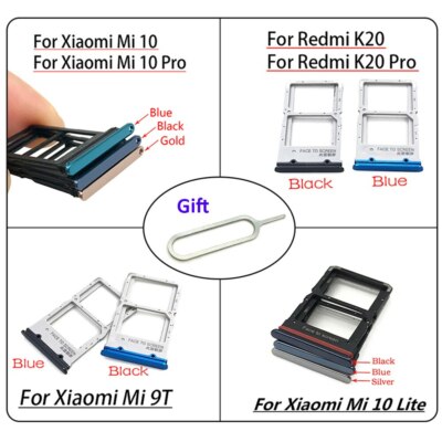 Vassoio SIM Originale Per Xiaomi Mi 10T/10T Pro – Nero Con Perno Di Estrazione Incluso - 2