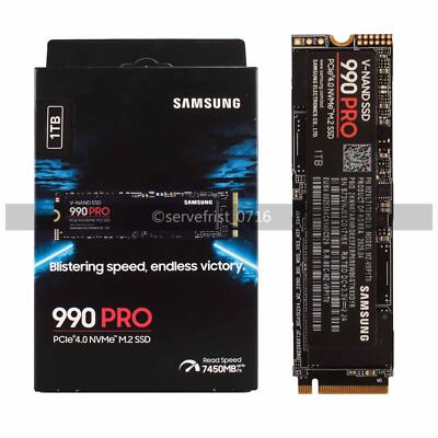 Samsung - 990 PRO 1TB Internal SSD PCle Gen 4x4 NVMe - MZ-V9P1T0B