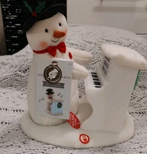 Hallmark 2023 Singing/Piano Playing 20th Anniversary Snowman Plush