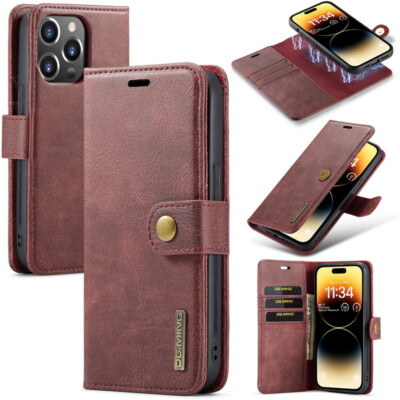 For iPhone 15 14 Pro Max 13 12 11 X 8 7 Flip Card Slot Wallet Leather Case Cover