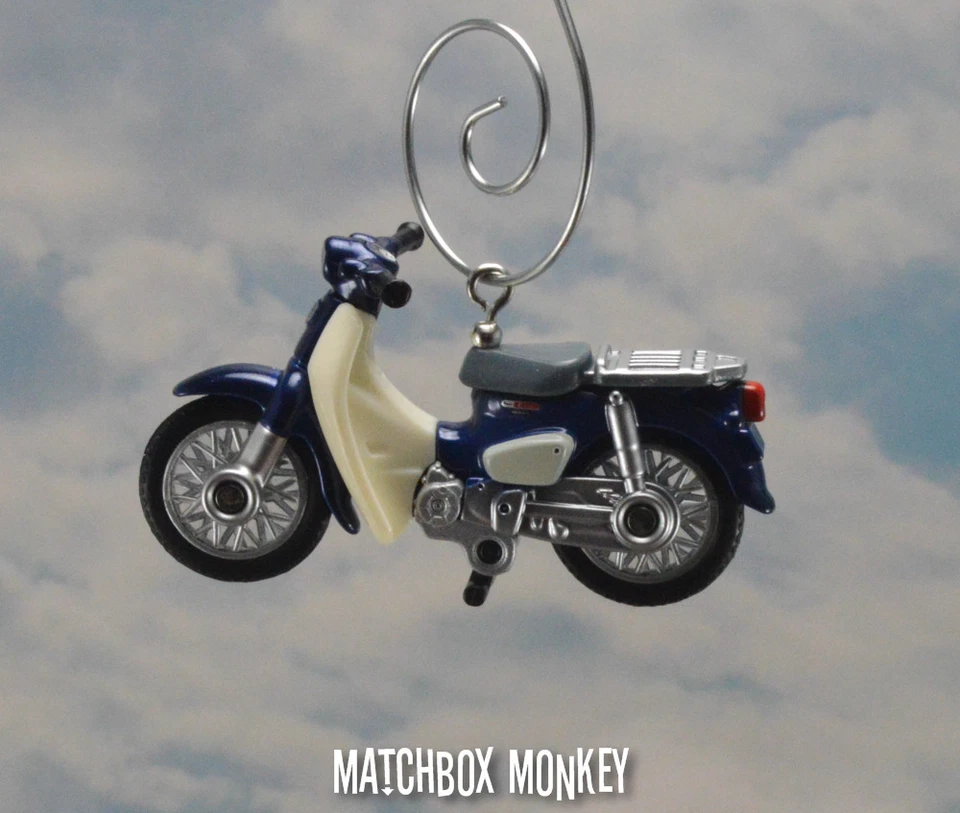 Honda Super Cub Moped Motorcycle Dirt Bike 50cc Custom Christmas Ornament 125 - Image 2 of 4