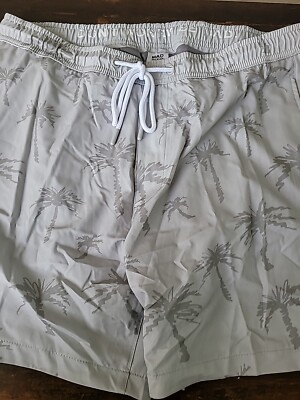 Mad Pelican Scratchy Palms Jeremiah's Trunk Shorts - Vapor Blue NWT