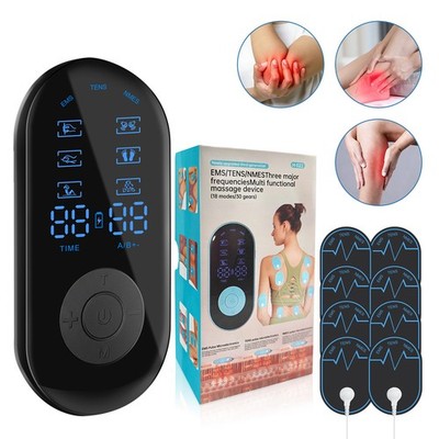 3-in-1 EMS TENS NMES Muscle Stimulator Pulse Therapy Device for Neck Back Waist