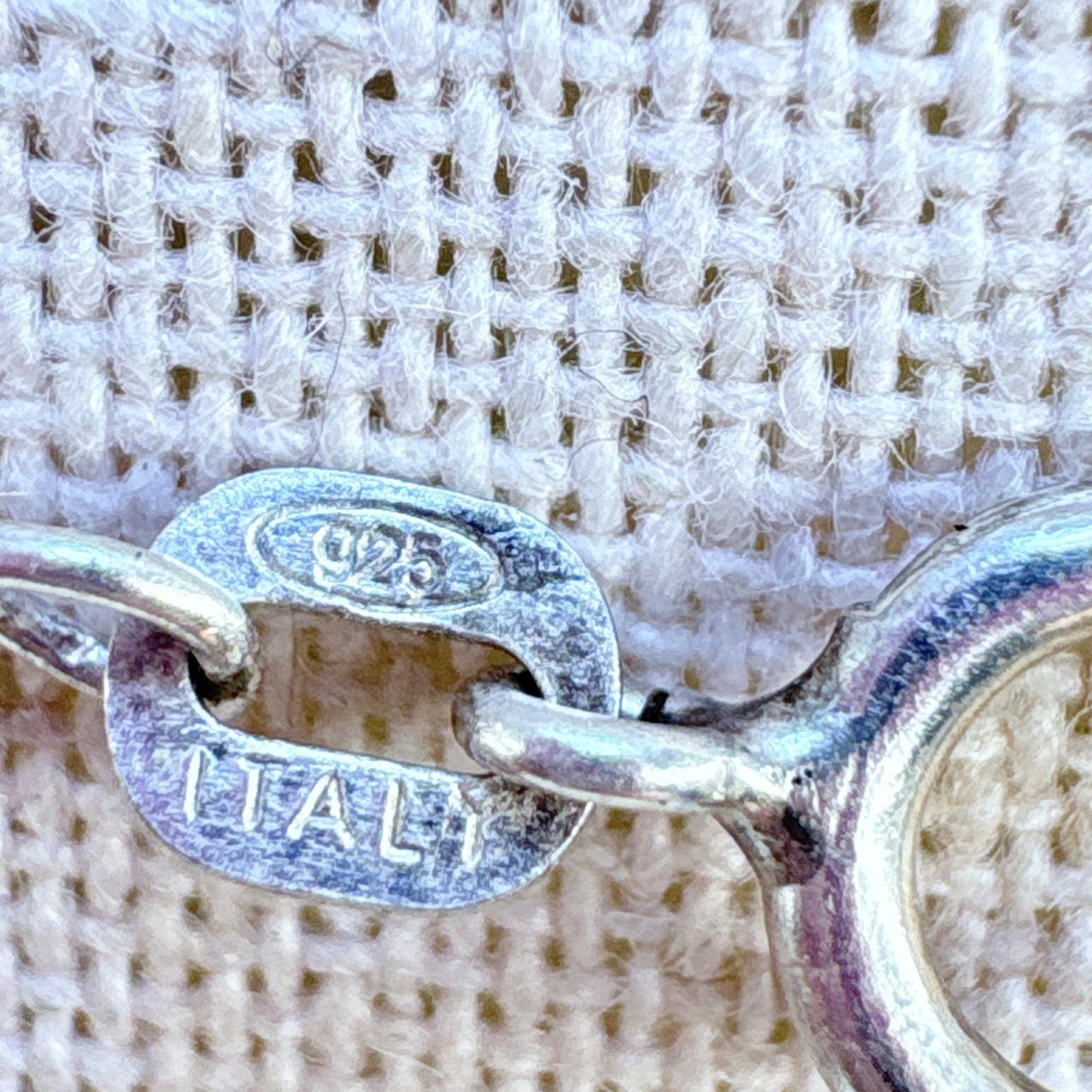 Sterling Silver 925 Scroll Design Rectangle Penda… - image 9