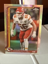 2025 Topps Chrome Football - George Karlaftis #152 Refractor - KC Chiefs