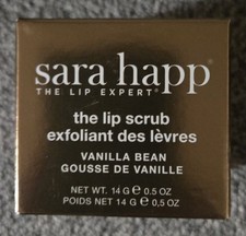SARA HAPP THE LIP EXPERT THE LIP SCRUB EXFOLIATE VANILLA BEAN 0.5oz .14g NEW
