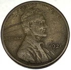 1921-S Lincoln Wheat Cent Penny F Fine | Better Date | Actual Coin - 2243