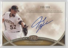 2012 Topps Tier One Crowd-Pleaser Auto 299/399 Joel Hanrahan #CPA-JHA Auto 3m8