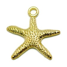 10pcs Starfish Charms, beach ocean, jewelry making supplies