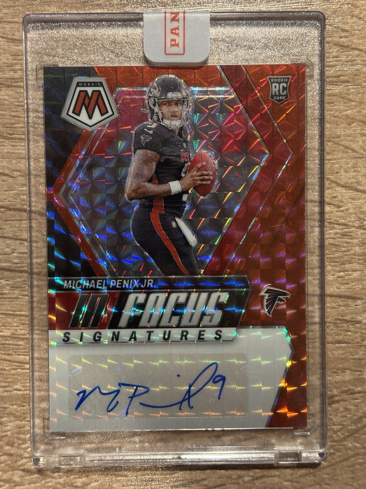2024 Mosaic Football MICHAEL PENIX JR. #IF-MPJ RC Rookie IN FOCUS AUTO RED #/199