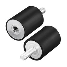 M8 Male Female Rubber Mounts,Vibration Isolators 30mm x 40mm Black