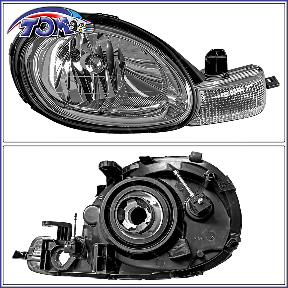 Пара хромированных фар для левого и правого салона для Dodge Chrysler 2000-2002 годов выпуска неоновые - Изображение 2 из 4