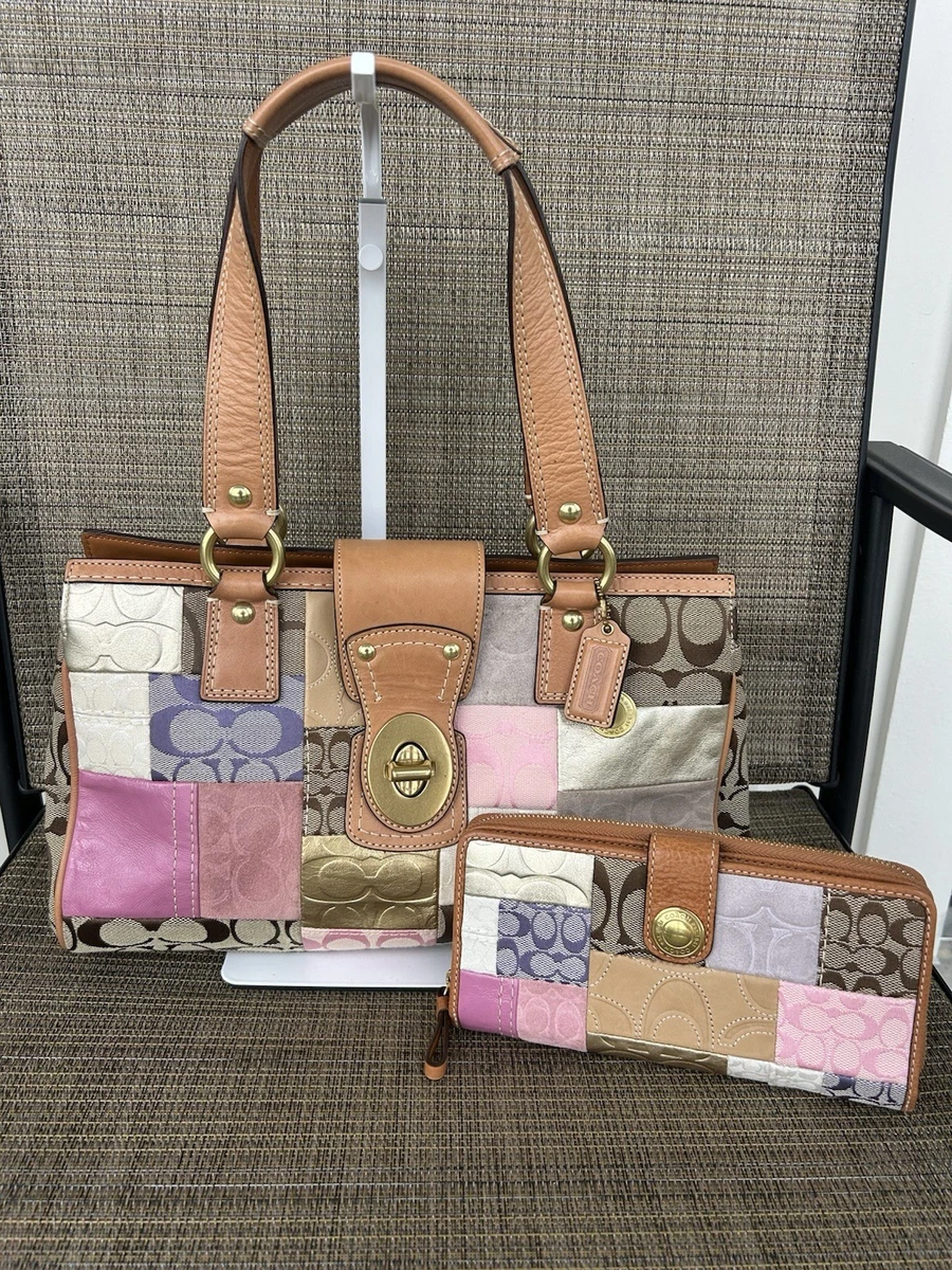 Coach Patchwork Shoulder Bag Pink Bags & Handbags for Women for