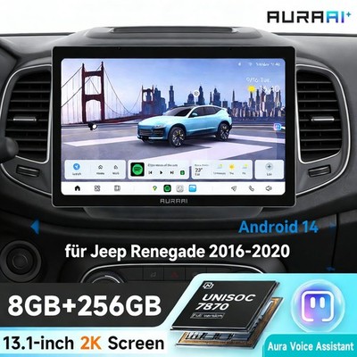 2K 13.1'' 8+256GB Autoradio Für Jeep Renegade 2014-2020 Android GPS Carplay X100