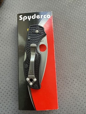 Spyderco Native 5 CPM S35VNPlain Edge C14PBK5 NOS.