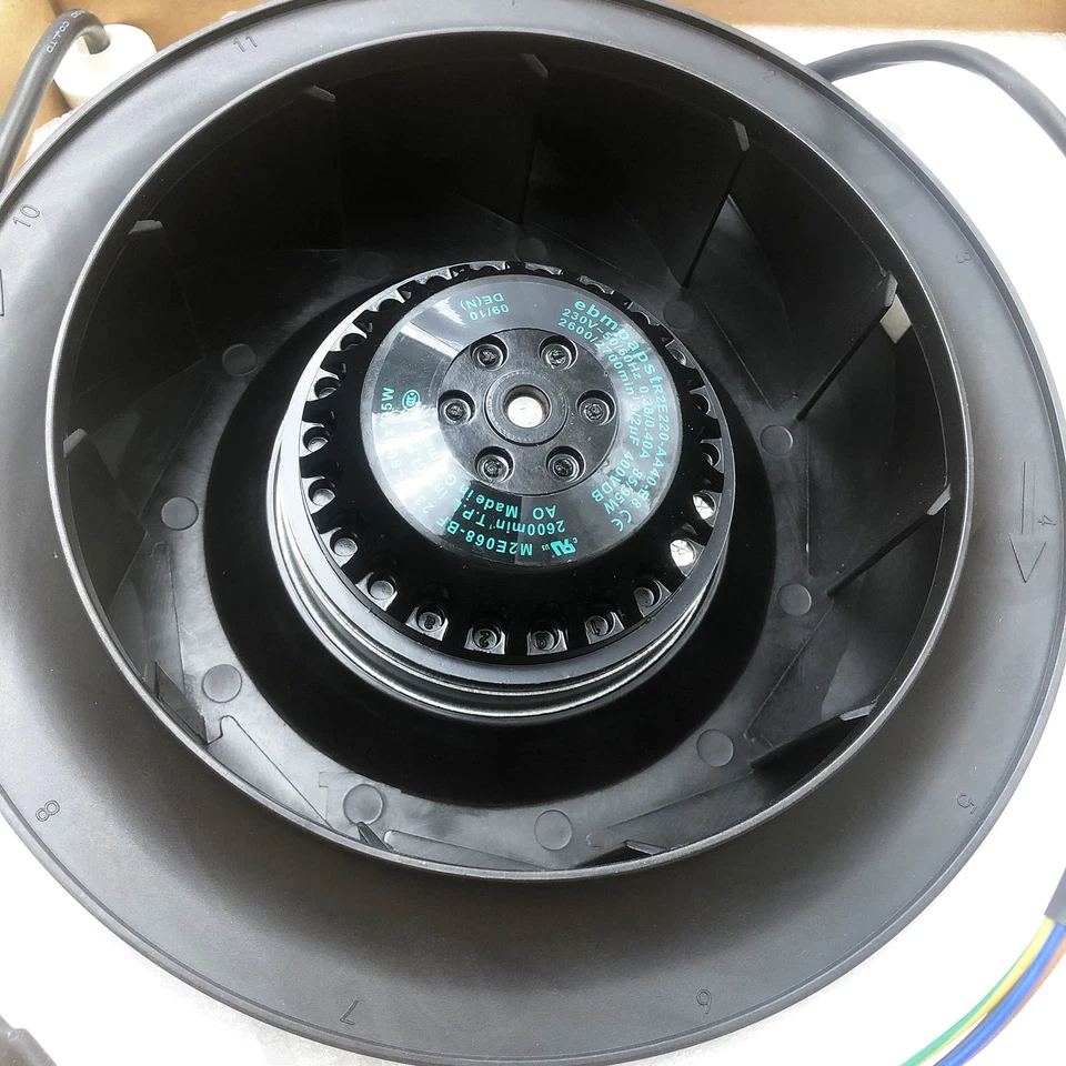 R2E220-AA40-B8 AC230V 0.4A 90W Inversor Ventilador de refrigeración centrífugo R2E220AA40B8 Foto 2 de 4