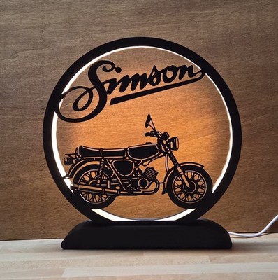 Lampe DDR Fahrzeuge S51 Trabant MZ W50 Schwalbe - Deko Nachtlicht Schreibtisch
