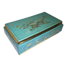 Haribo Lakritzen Licorice Bonn Candy Tea Blue Metal Tin 5.5"x10"