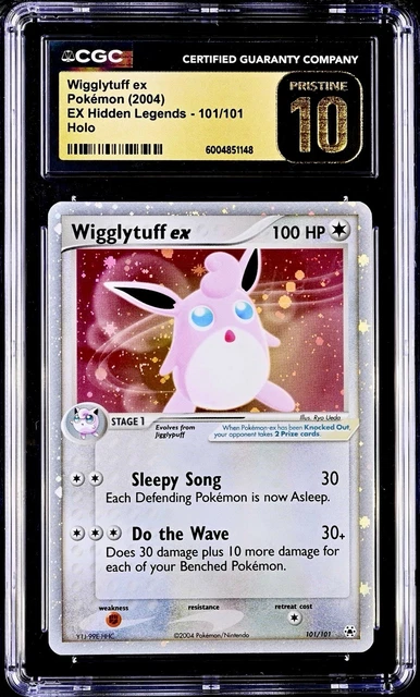 Pokémon Wigglytuff ex 101/101 EX Hidden Legends Holo - CGC Pristine 10