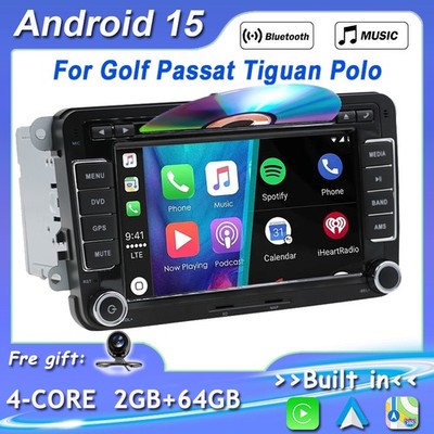 Android 15 Autoradio Für Golf Passat Tiguan Polo 6R Touran GPS Navi DAB+ CARPLAY
