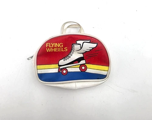 Vintage 1970s Barbie Size Roller Skate Case Flying Wheels Doll Accessory 3 3/8”