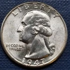 1947 D Washington Quarter 25c Silver BU UNC GEM Brilliant Uncirculated #97298